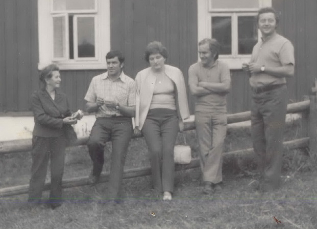 13: Zjazd SK, diar, 1977, p. Falatov, Anton ertk, Milka Ondrejkov, p. Hikl, Ivan Vao